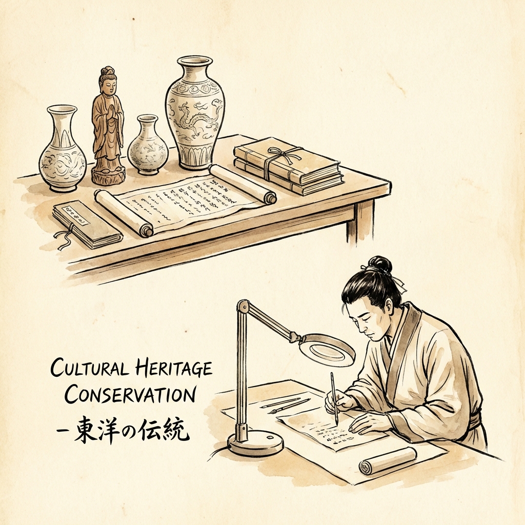 Conservation work sketch